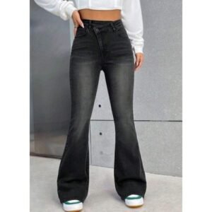 بنطلون جينز بناتي أنيق بستايل عصري ومريح لجميع المواسم