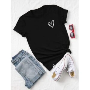 تي شيرت قطن حريمي مريح وعصري 100% قطن ناعم