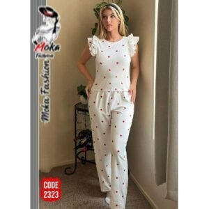 راحة وأناقة: بيجامة حريمي صيفية للمنزل